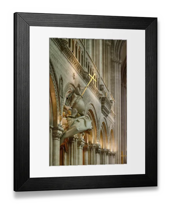 Framed Print : Interior view, angel on pulpit