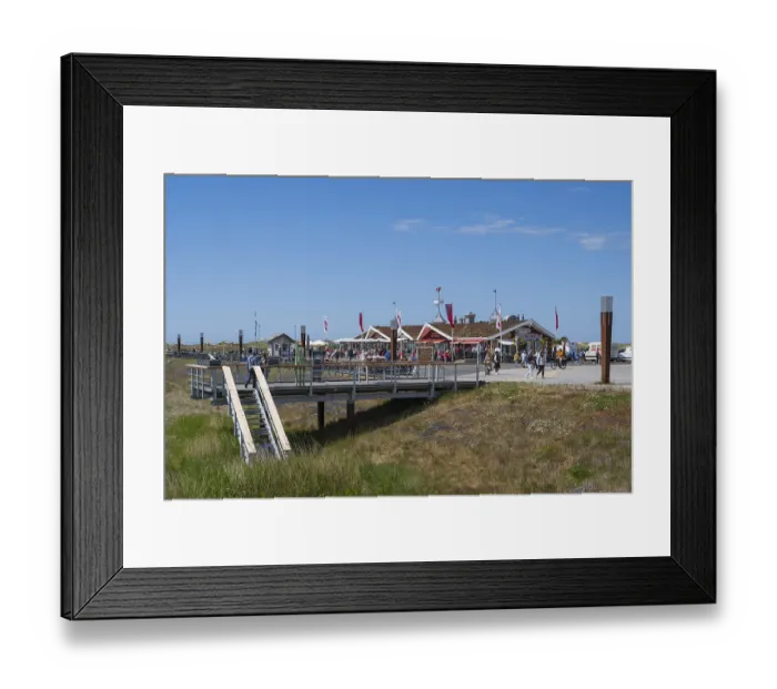Framed Print : Gosch, Restaurant an der Promenade Framed Print : Gosch, Restaurant an der Promenade