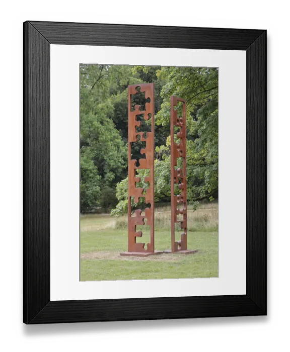 Framed Print : Sculpture Fingerprint VI by Georg-Friedrich Wolf 2019