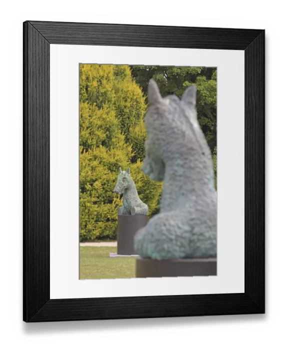 Framed Print : Sculpture Moondog by Thomas Schutte 2024 Framed Print : Sculpture Moondog by Thomas Schutte 2024