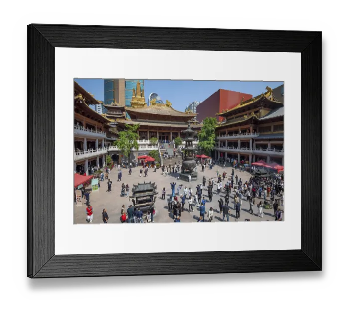 Framed Print : Inner Courtyard, Jing'an Temple Framed Print : Inner Courtyard, Jing'an Temple
