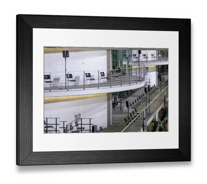 Framed Print : Chairs in the Paul Lobe House in front of the Federal Assembly convenes Framed Print : Chairs in the Paul Lobe House in front of the Federal Assembly convenes