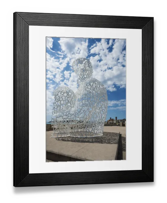 Framed Print : Sculpture made of letters, Le Nomade