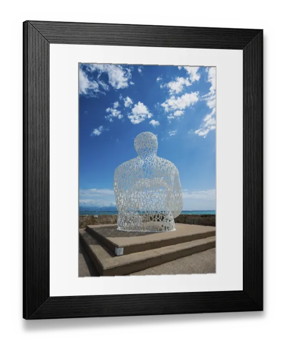 Framed Print : Sculpture made of letters, Le Nomade