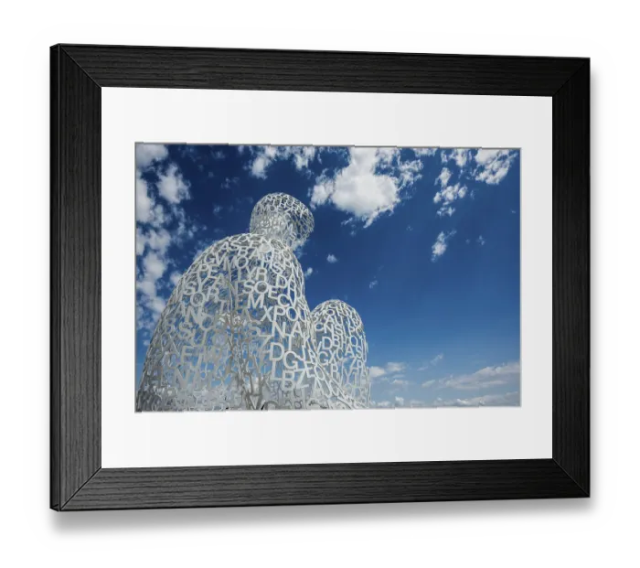 Framed Print : Sculpture made of letters, Le Nomade Framed Print : Sculpture made of letters, Le Nomade