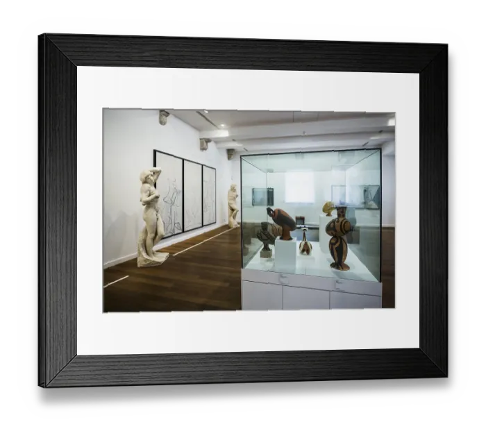 Framed Print : Sculpture, artist Pablo Picasso