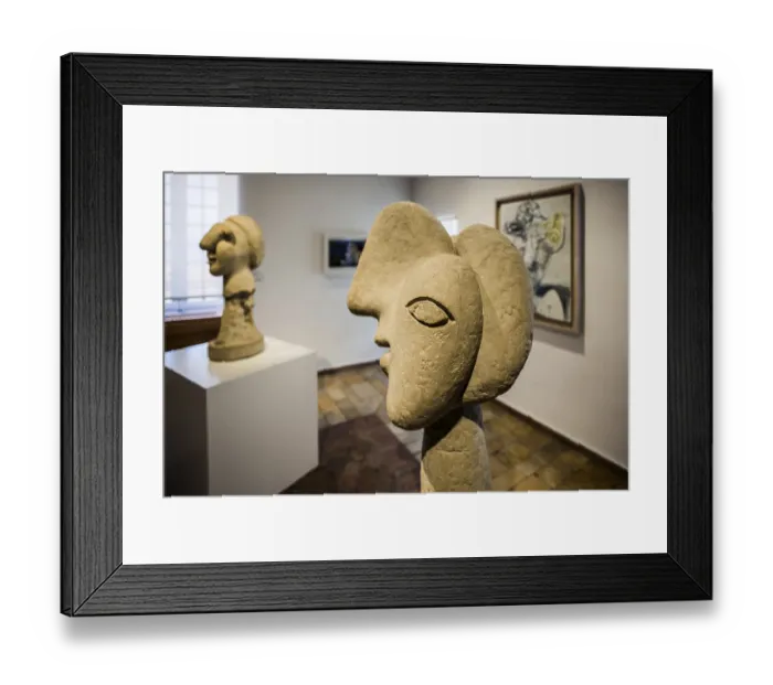 Framed Print : Sculpture, artist Pablo Picasso