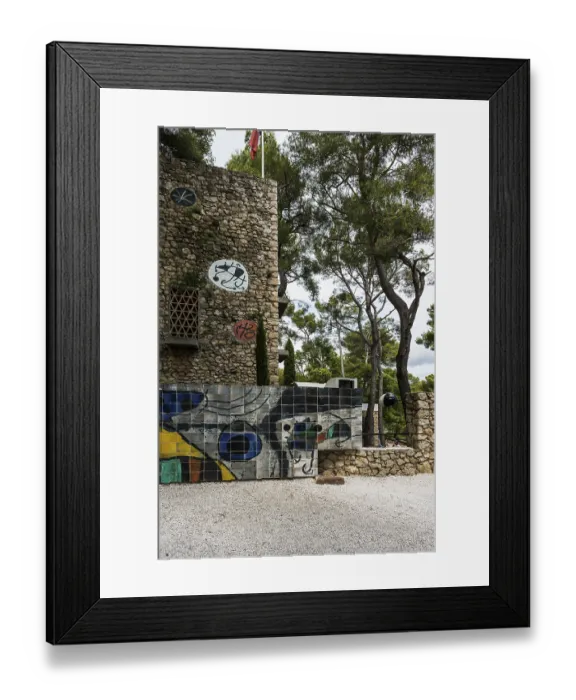 Framed Print : Museum, Fondation Maeght, artist Joan Miro