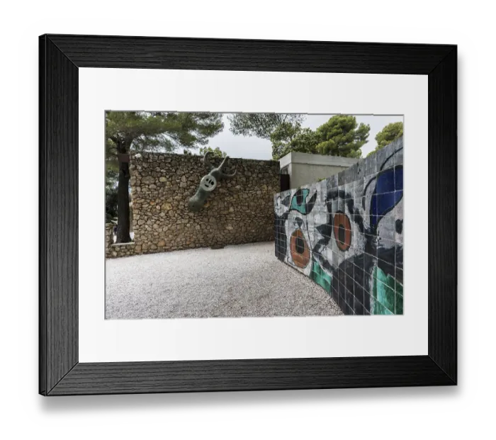 Framed Print : Museum, Fondation Maeght, artist Joan Miro Framed Print : Museum, Fondation Maeght, artist Joan Miro