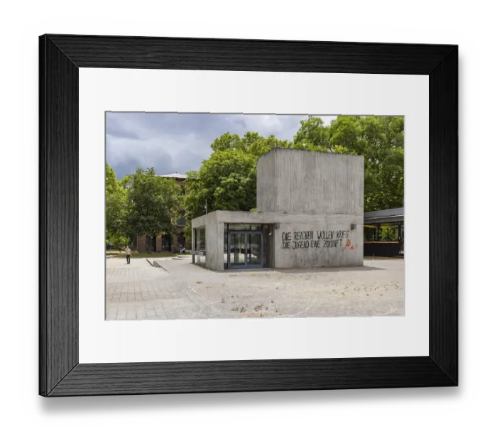 Framed Print : The rich want war. The youth want a future