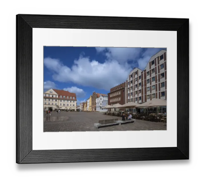 Framed Print : Old Market, Hanseatic City, Stralsund Framed Print : Old Market, Hanseatic City, Stralsund