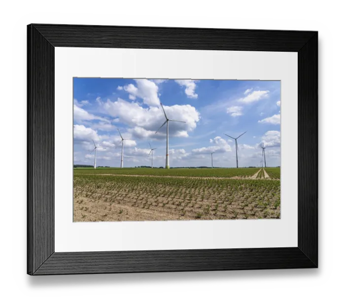 Framed Print : Rheurdt wind farm, south of Ismus Framed Print : Rheurdt wind farm, south of Ismus