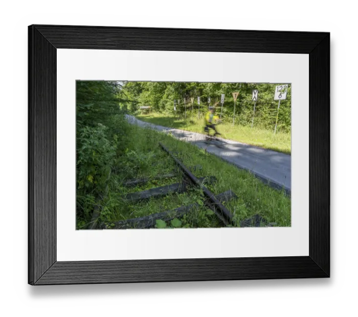 Framed Print : Sauerlandring cycle path, an 84 km long circular cycle path between the towns of Finnentrop Framed Print : Sauerlandring cycle path, an 84 km long circular cycle path between the towns of Finnentrop