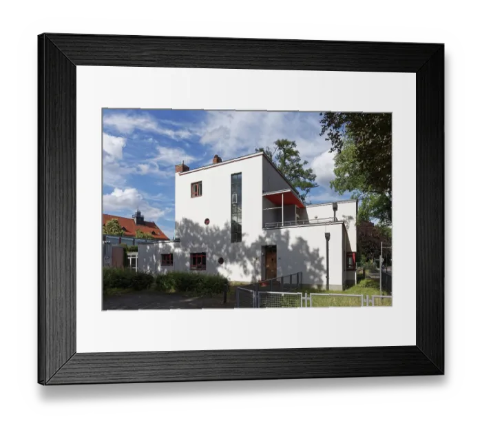 Framed Print : Rector's residence, architect Otto Haesler