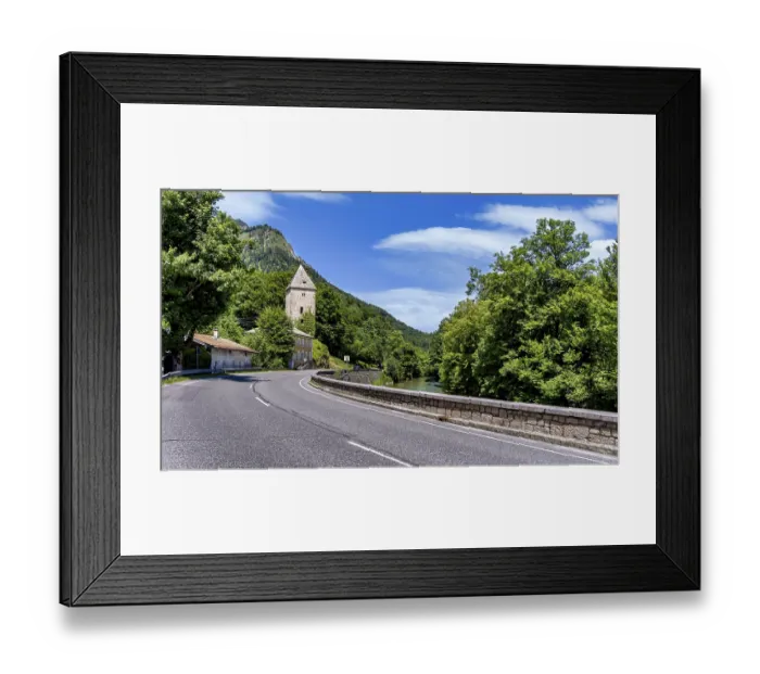 Framed Print : The Berchtesgadener Ache in Marktschellenberg