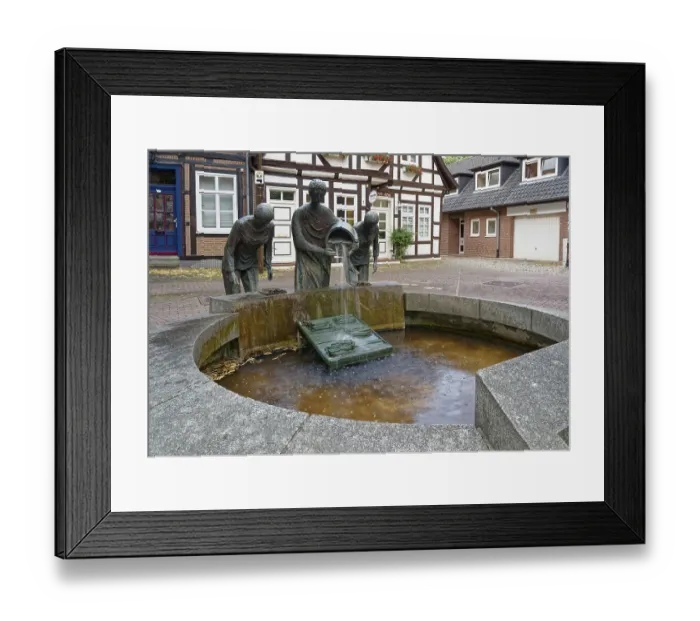 Framed Print : The asparagus fountain in MuhlenstraBe Framed Print : The asparagus fountain in MuhlenstraBe
