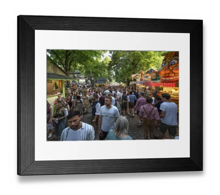 Framed Print : Erlanger Bergkirchweih, traditional twelve-day folk festival