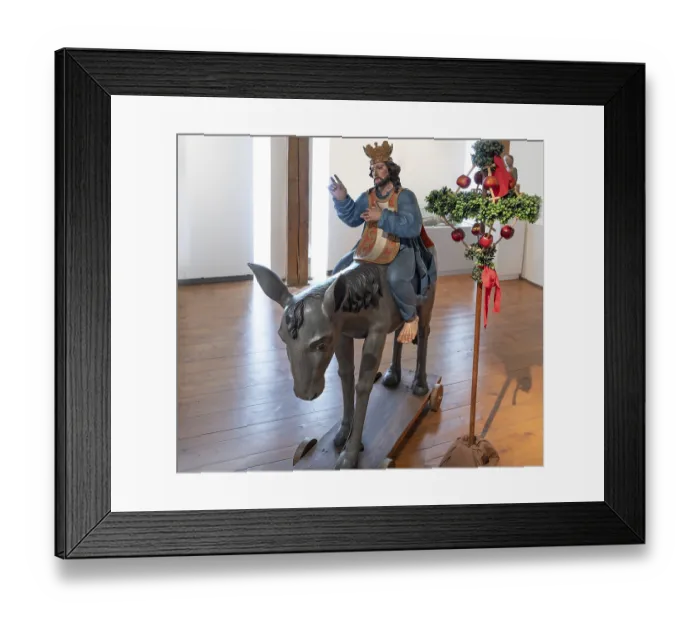 Framed Print : Baroque palm donkey, around 1700