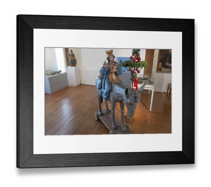 Framed Print : Baroque palm donkey, around 1700