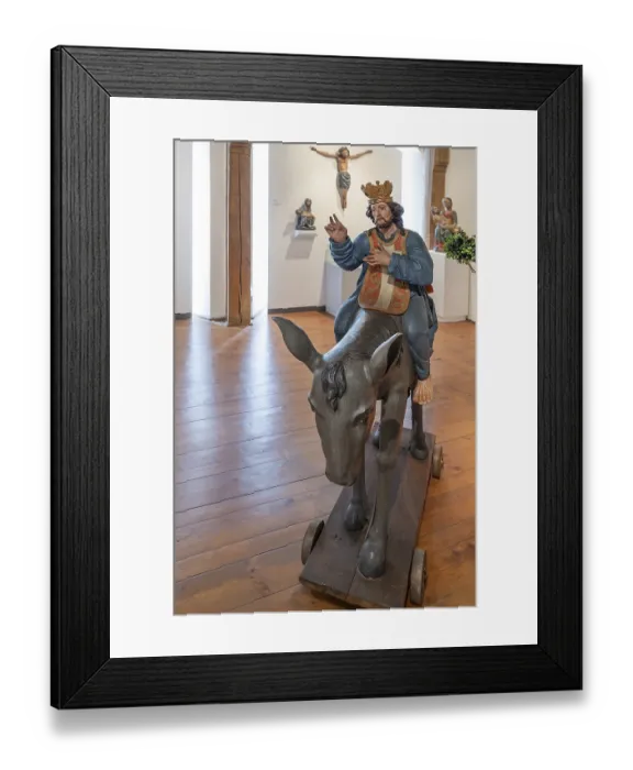 Framed Print : Baroque palm donkey, around 1700