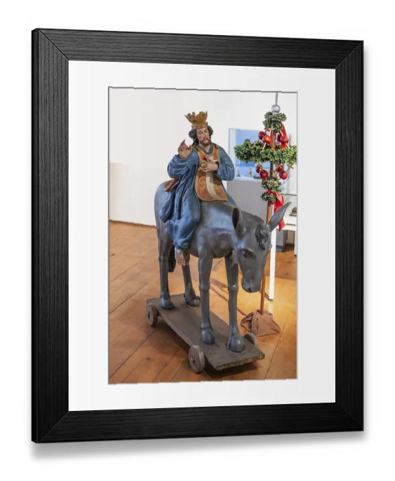 Framed Print : Baroque palm donkey, around 1700 Framed Print : Baroque palm donkey, around 1700