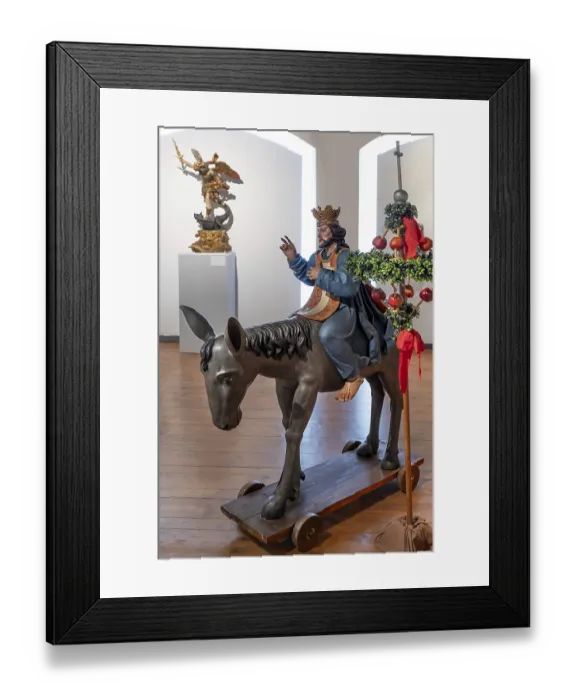 Framed Print : Baroque palm donkey, around 1700 Framed Print : Baroque palm donkey, around 1700