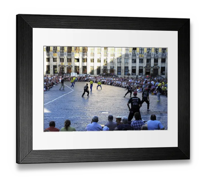Framed Print : Sport on the Grand Place, Grote Markt square