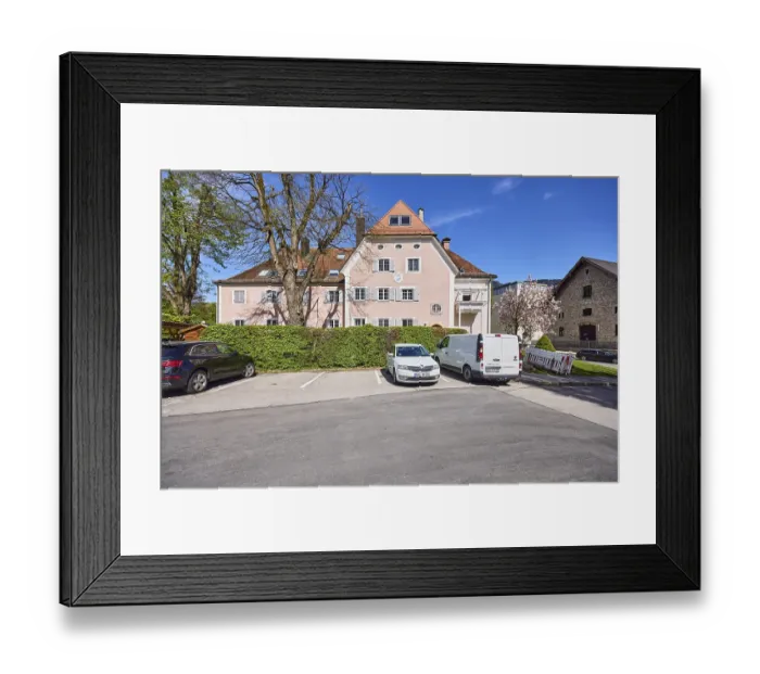 Framed Print : Residential building, residential house Framed Print : Residential building, residential house