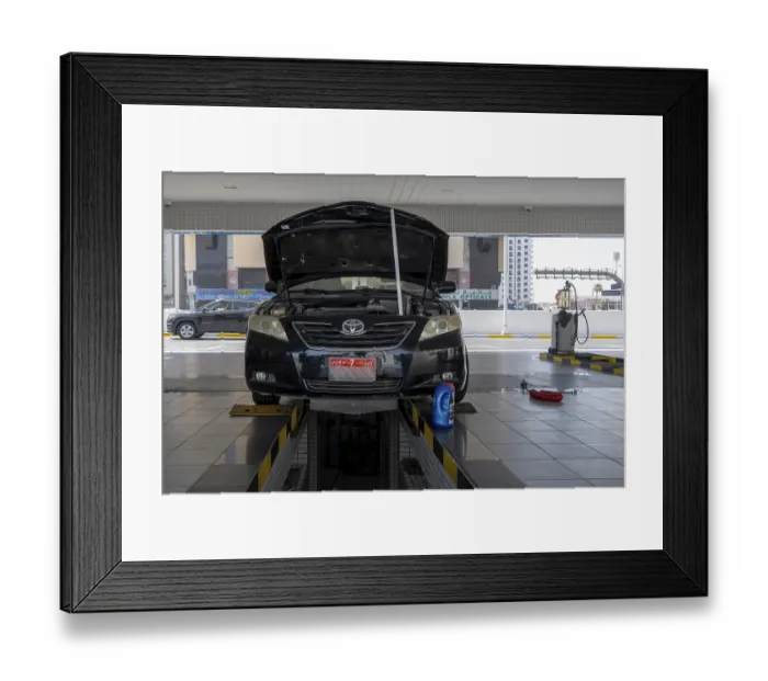Framed Print : Toyota garage, Abu Dhabi, United Arab Emirates Framed Print : Toyota garage, Abu Dhabi, United Arab Emirates