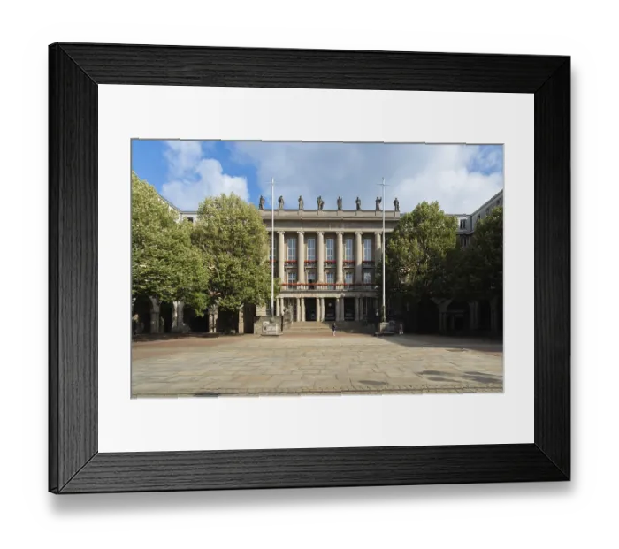 Framed Print : The town hall in Barmen, Wuppertal, Germany Framed Print : The town hall in Barmen, Wuppertal, Germany
