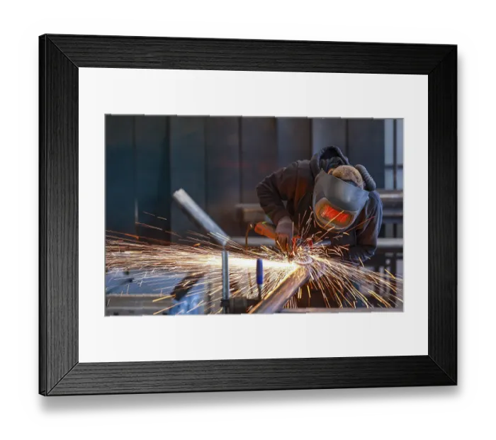 Framed Print : Germany - Theme photo metal industry