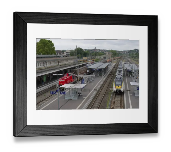 Framed Print : Heilbronn main station, freight traffic Framed Print : Heilbronn main station, freight traffic