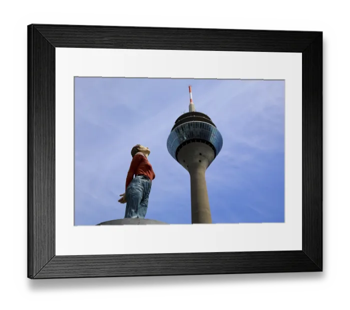 Framed Print : The figure Marlis by Christoph Poggeler from 2001 (permanent work of art in public space) Framed Print : The figure Marlis by Christoph Poggeler from 2001 (permanent work of art in public space)