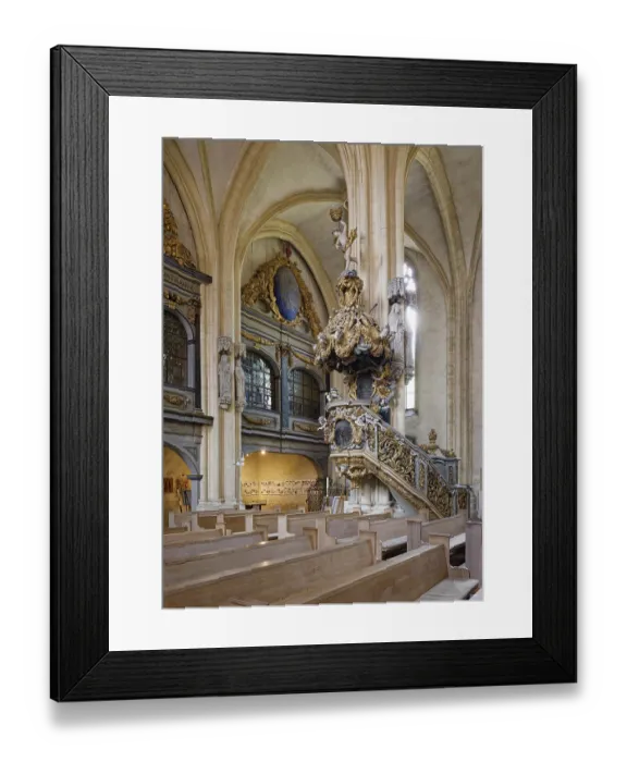 Framed Print : St Peter and Paul Cathedral, interior with pulpit and royal box Framed Print : St Peter and Paul Cathedral, interior with pulpit and royal box