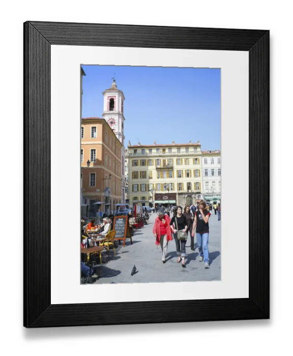 Framed Print : Place Rossetti, Old Town, Nice, France Framed Print : Place Rossetti, Old Town, Nice, France