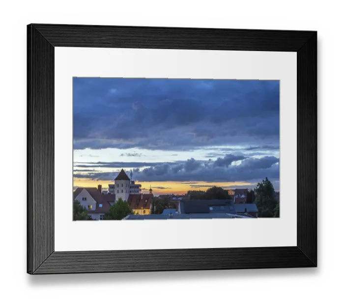 Framed Print : Sunset with thunderclouds over the Waisentor Framed Print : Sunset with thunderclouds over the Waisentor