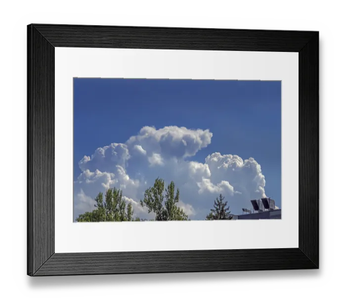 Framed Print : Cumulus, cumulus clouds over Kempten