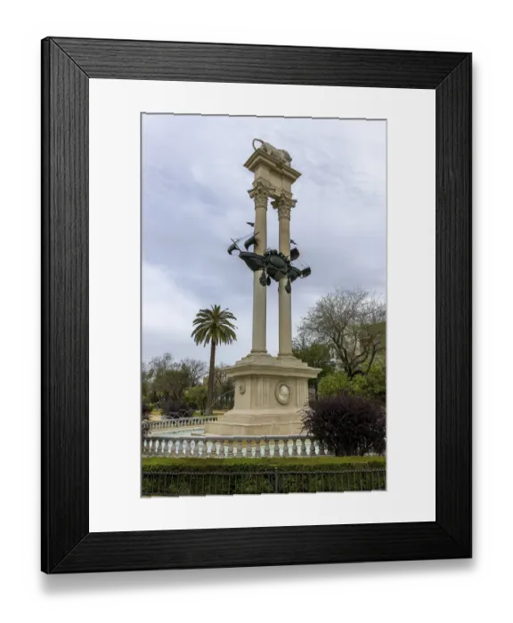 Framed Print : The Monumento a Cristobal Colon in the Jardines de Murillo park in the historic centre Framed Print : The Monumento a Cristobal Colon in the Jardines de Murillo park in the historic centre