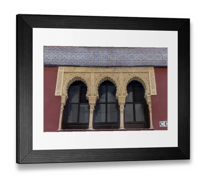 Framed Print : Window from the era of Moorish Spain in Calle C
