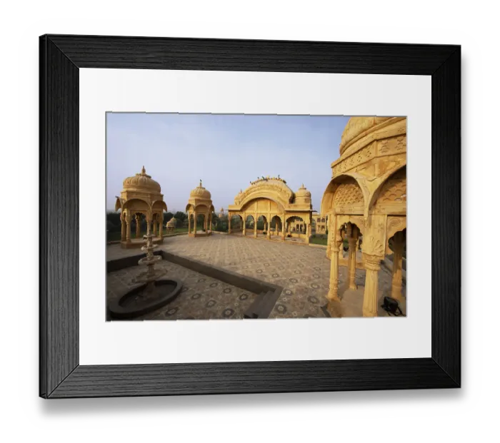 Framed Print : Pavilions at Rajwada Fort in Jaisalmer