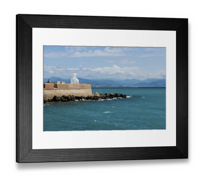 Framed Print : Sculpture made of letters, Le Nomade