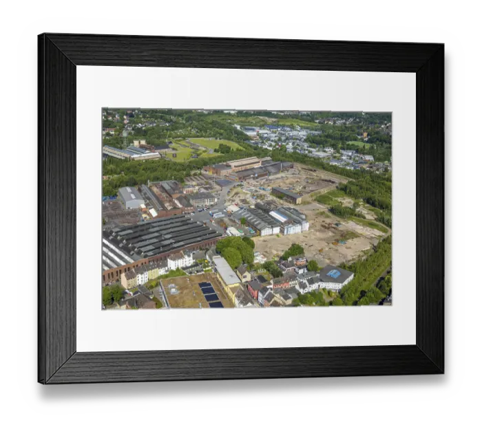 Framed Print : Aerial view, Bochumer Verein Kruppwerke
