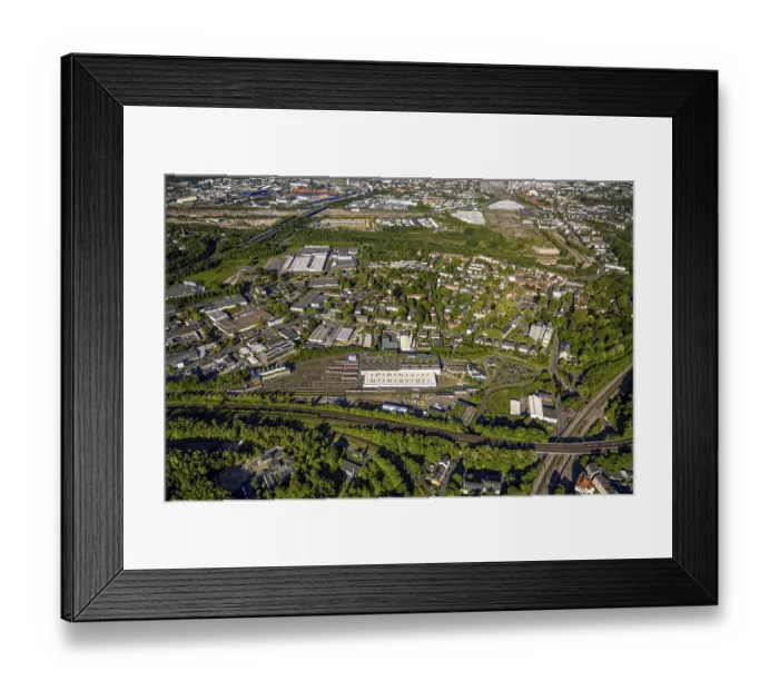 Framed Print : Aerial view, DSW21 depot Dorstfeld