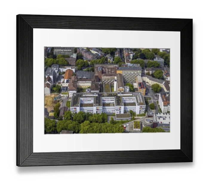Framed Print : Aerial view, Klinikum Dortmund gGmbH Framed Print : Aerial view, Klinikum Dortmund gGmbH