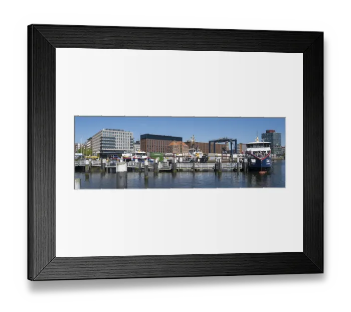 Framed Print : Jetty, building on the shore, harbour