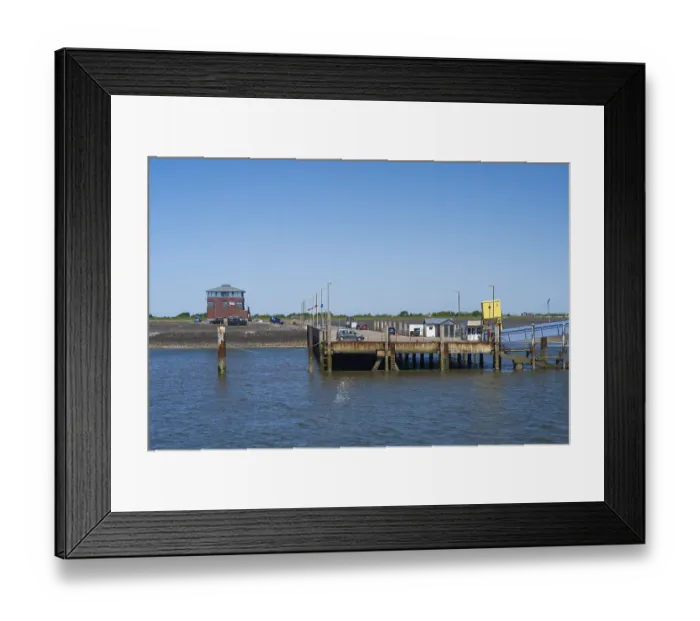 Framed Print : Jetty, harbour, Pellworm Island Framed Print : Jetty, harbour, Pellworm Island