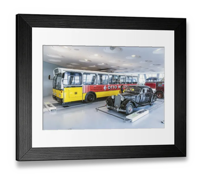 Framed Print : Mercedes-Benz 320 streamlined saloon from 1939