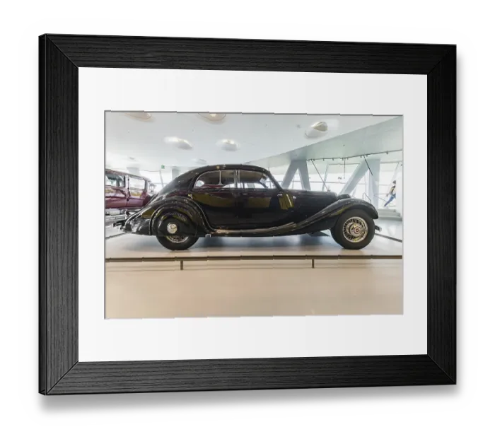 Framed Print : Mercedes-Benz 320 streamlined saloon from 1939