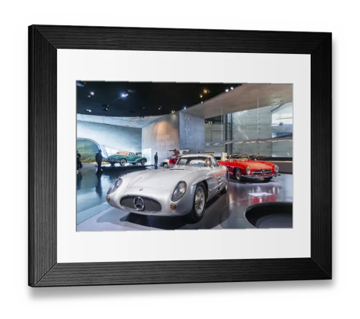 Framed Print : Mercedes-Benz 300 SLR Uhlenhaut Coupe from 1955