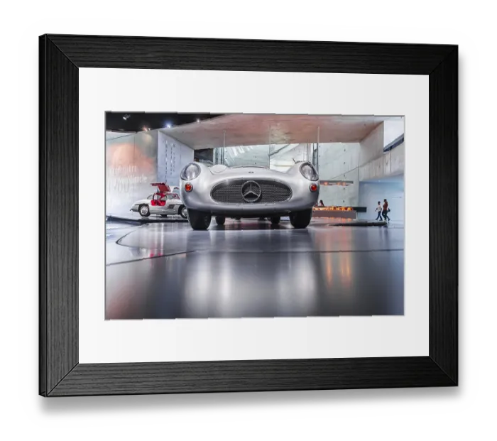 Framed Print : Mercedes-Benz 300 SLR Uhlenhaut Coupe from 1955